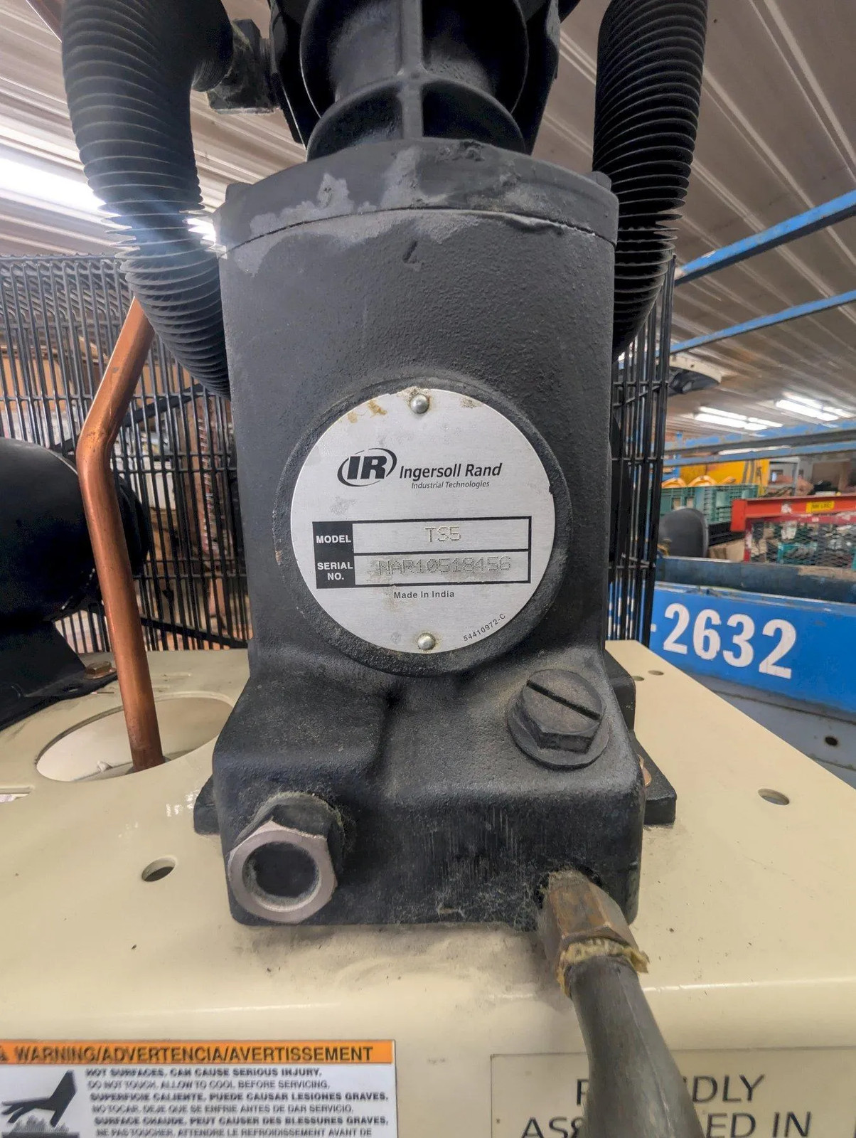 Ingersoll Rand TS5 5HP 60 Gallon Vertical Air Compressor 2-Stage Industrial Comp