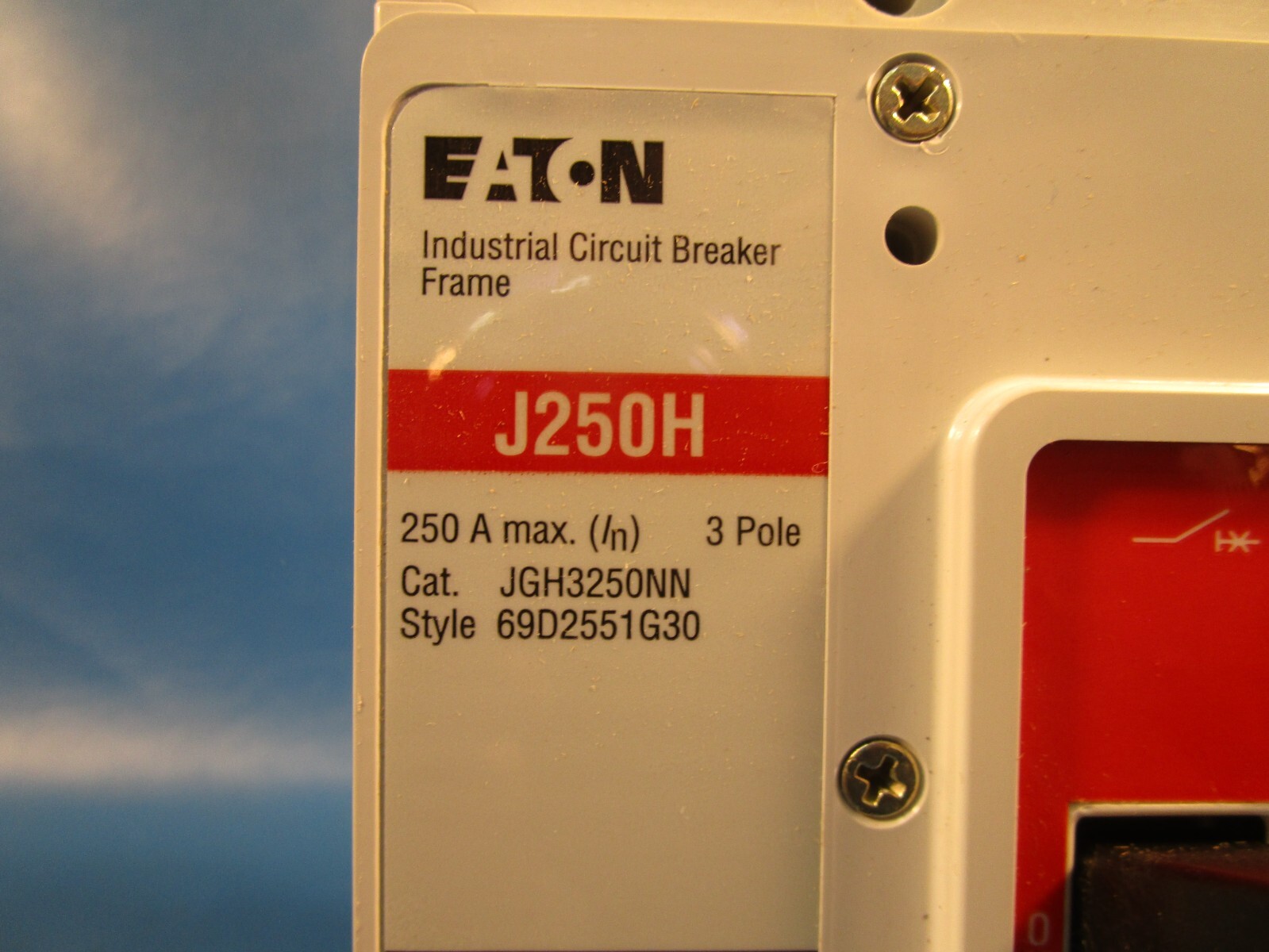 Eaton JGH3250FAZ1, Molded Case Breakers (MCCBs) JGH 3P 250A 600V 50/60Hz 3Ph J