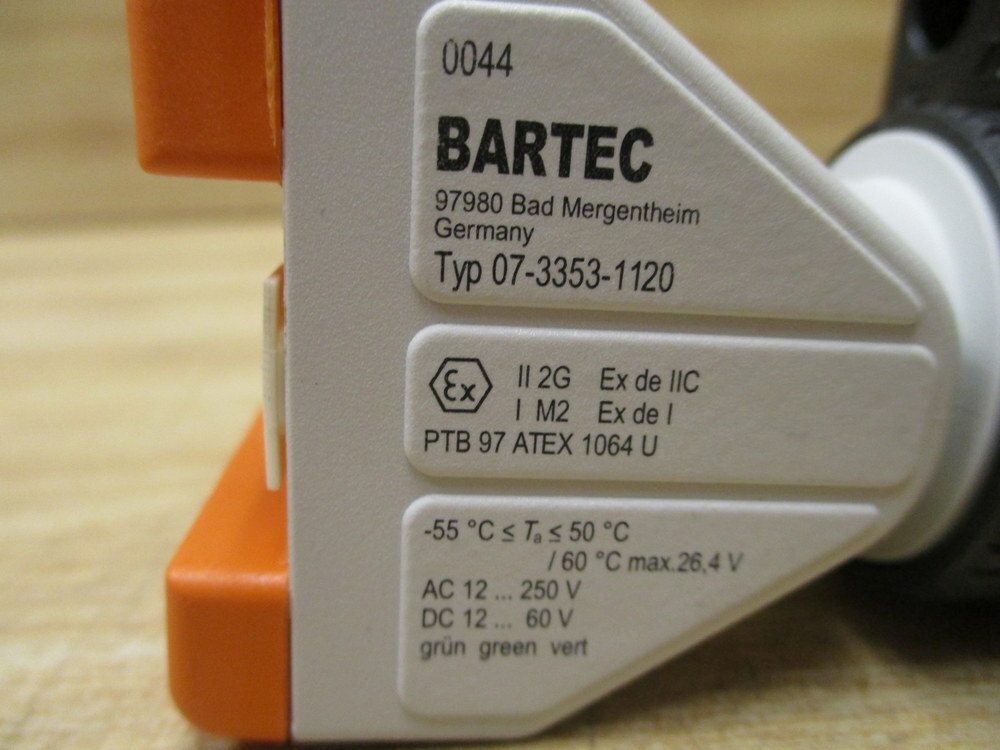 Bartec 07-3353-1120 Lamp Module 0733531120 W/O Green Lens