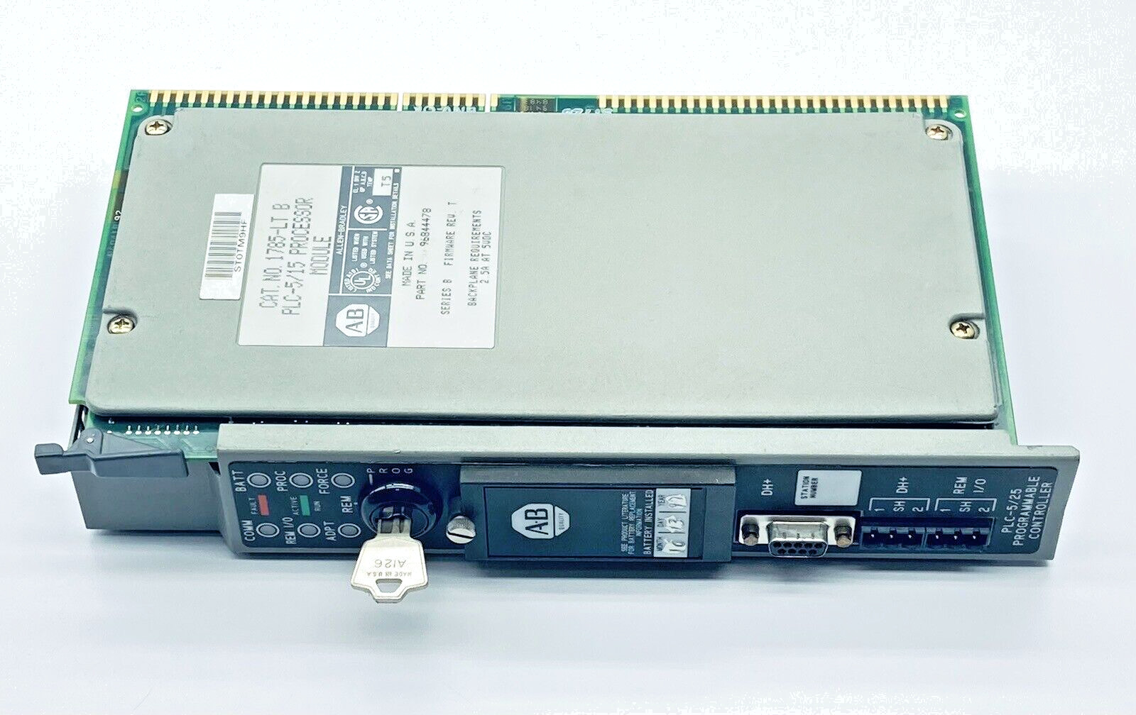 ALLEN BRADLEY 1785-LT PLC-5/15 PROCESSOR MODULE SER.B F/W REV:T 96844478