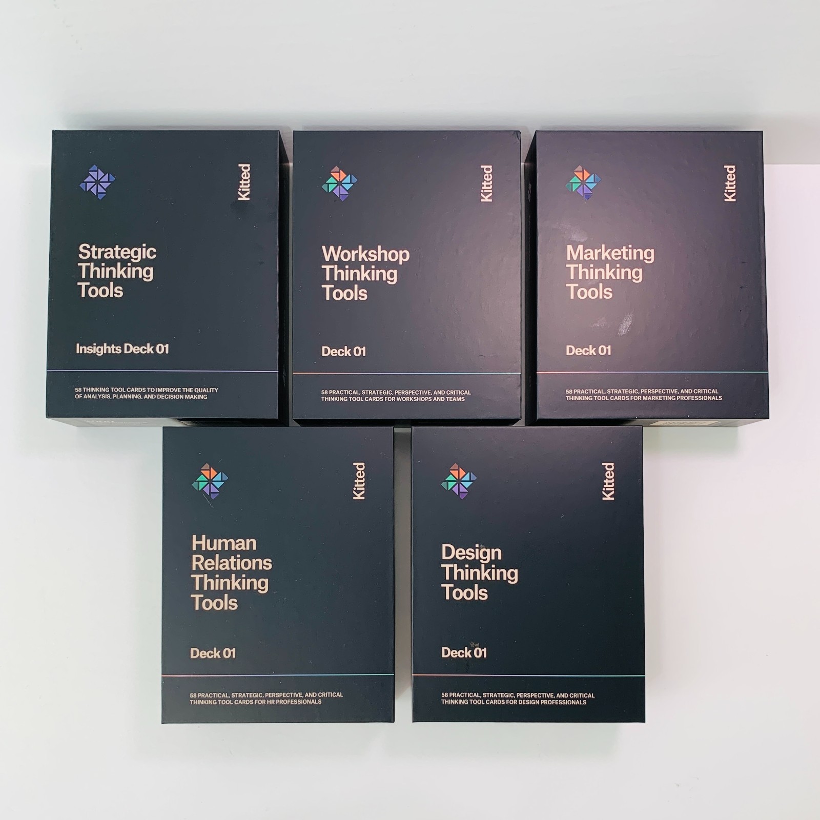 Kitted Personal Development Cards Professional Thinking Tools – SET OF 5 DECKS