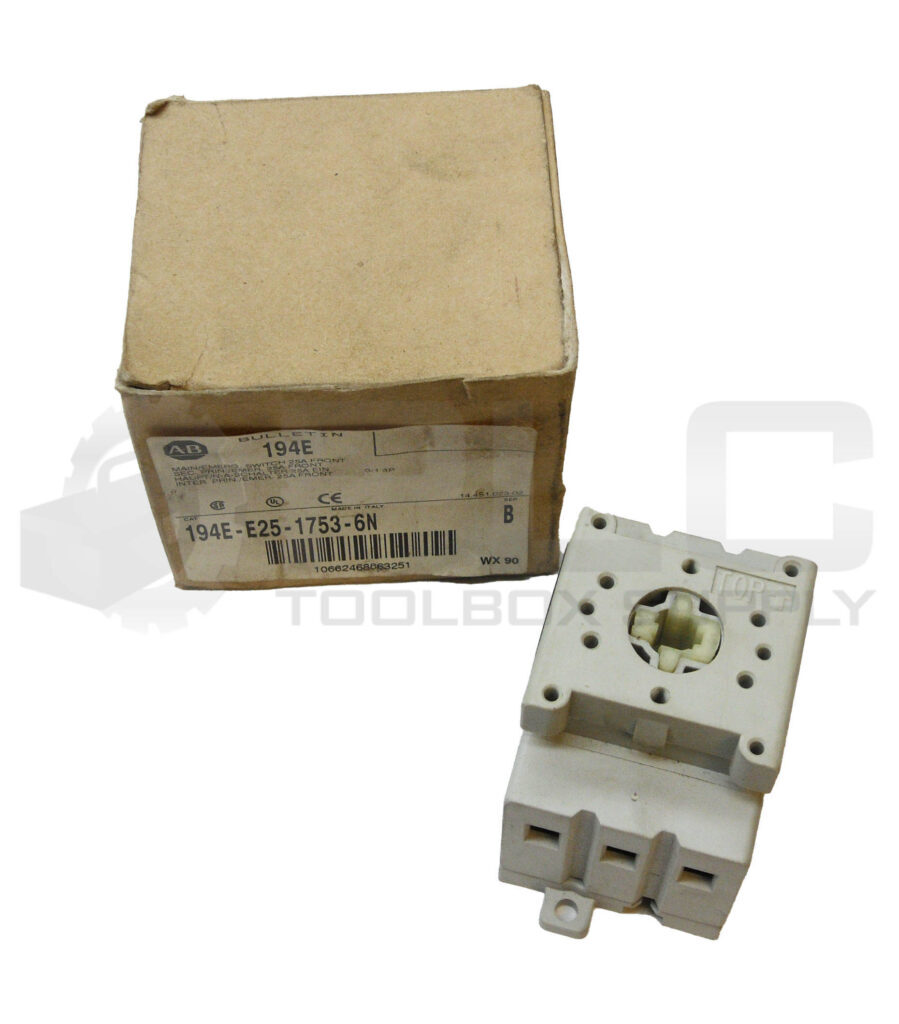 NEW ALLEN BRADLEY 194E-E25-1753-6N EMERGENCY SWITCH 25A 194E-E25-1753 *READ*