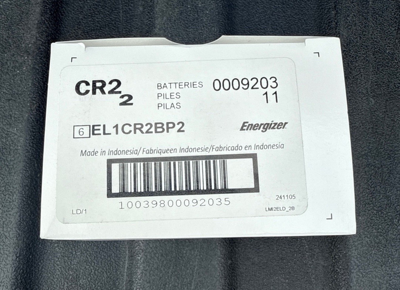 Energizer CR2 Lithium Batteries (6-Packs), 3V Photo Batteries EL1CR2BP2