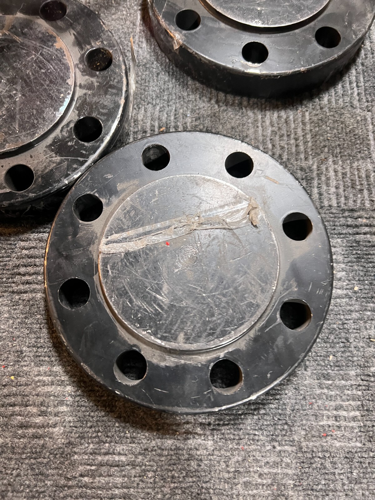 (QTY 3) Boltex Galvanized Blind Flange 8″ x 5″ B16 3 600 A7SA-105-N/A694 F42 GBD