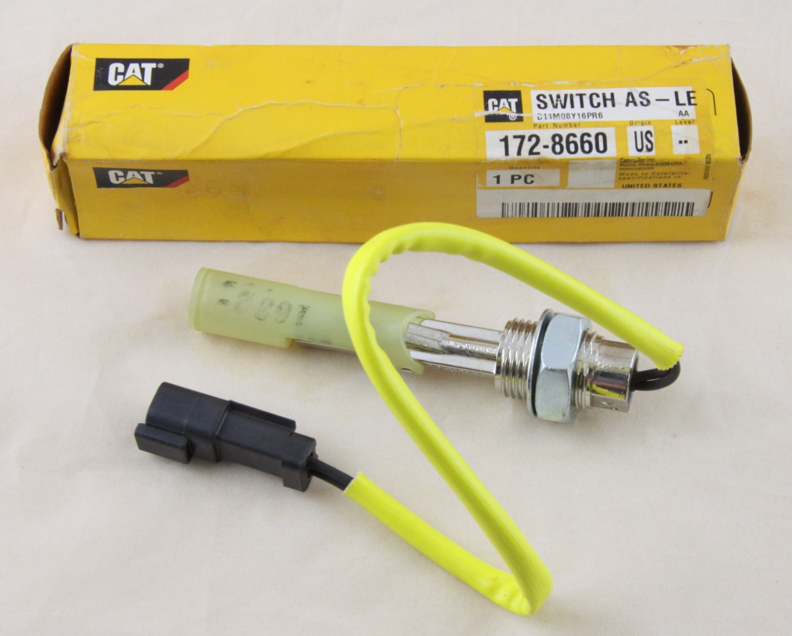 CAT 172-8660 Hydraulic Fluid Switch , Genuine / OEM , Caterpillar – 1728660