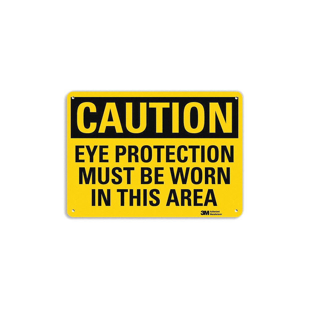 LYLE U4-1279-RA_10X7 Safety Sign,7 in x 10 in,Aluminum 35JN74
