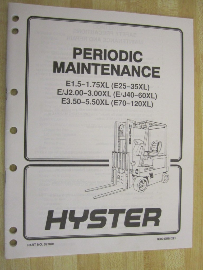 Hyster 897001 Periodic Maintenance Manual Hy-897001