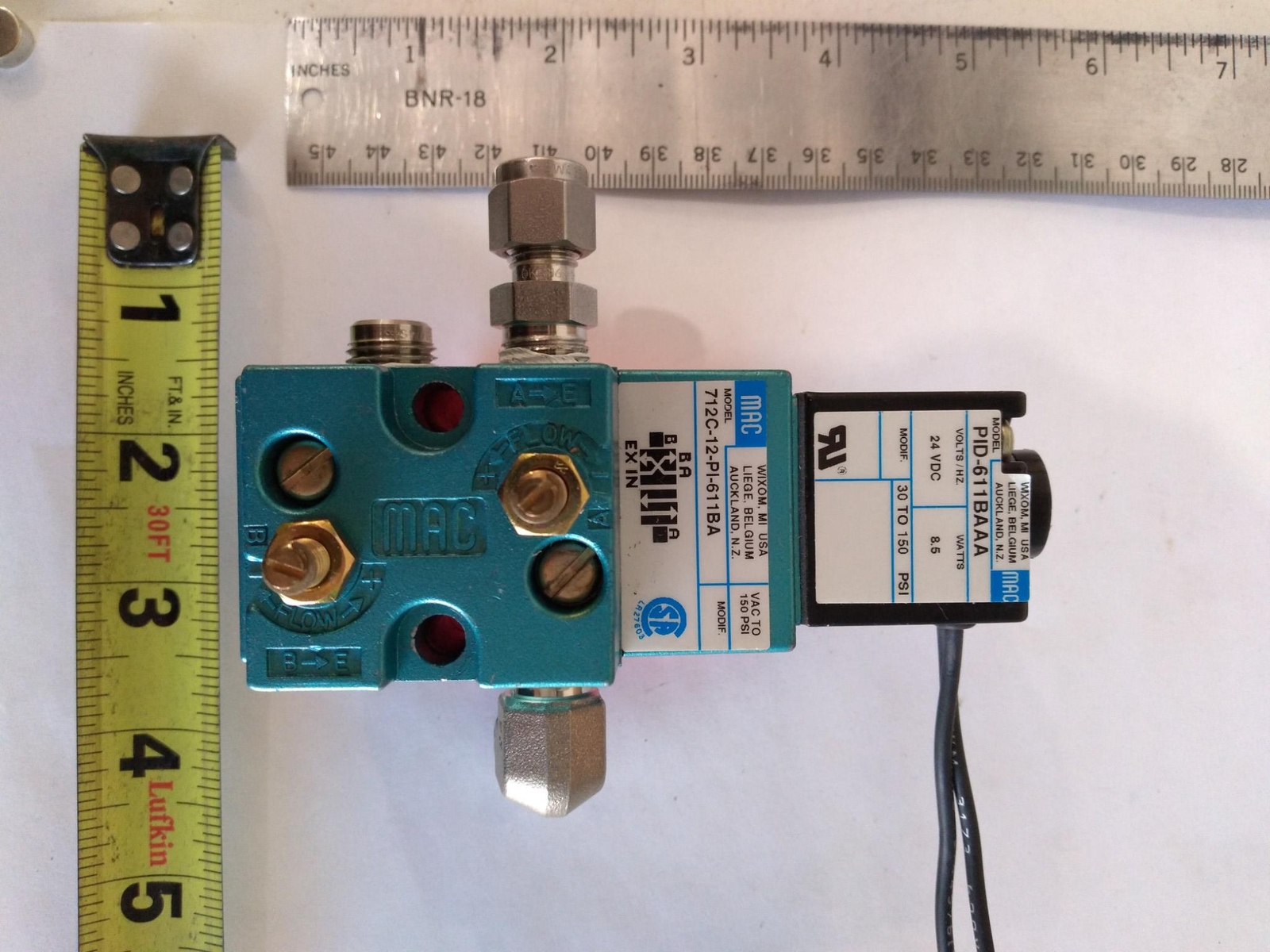 MAC 712C-12-PI-611BA MAC PID-611BAAA 30-150PSI