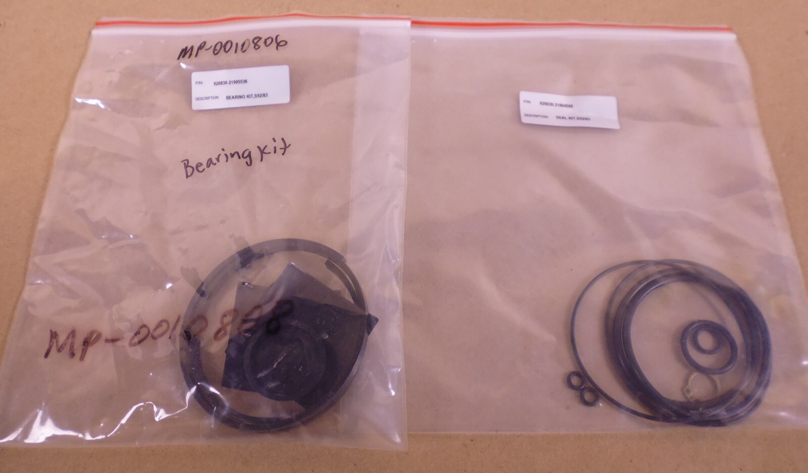 Bray 920830-21905536 Bearing Kit S92/83 + Seal Kit S92/63 920630-21904560