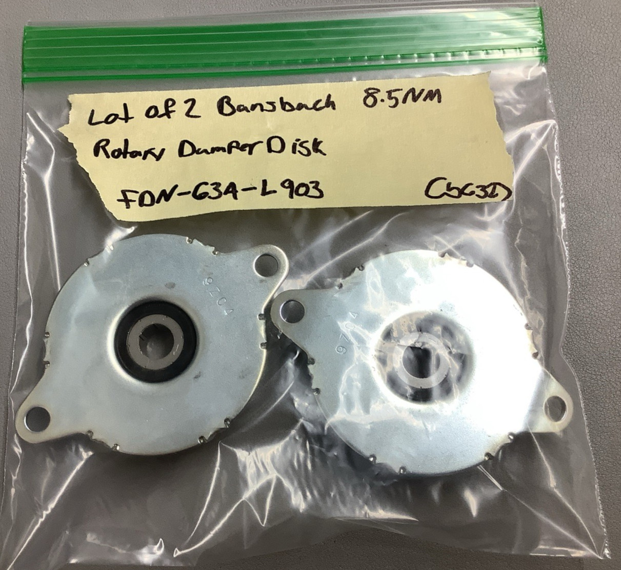 Lot of 2 Bansbach Easylift 8.5 NM Rotary/Vane Disk Dampers FDN-63A-L903 (b632)