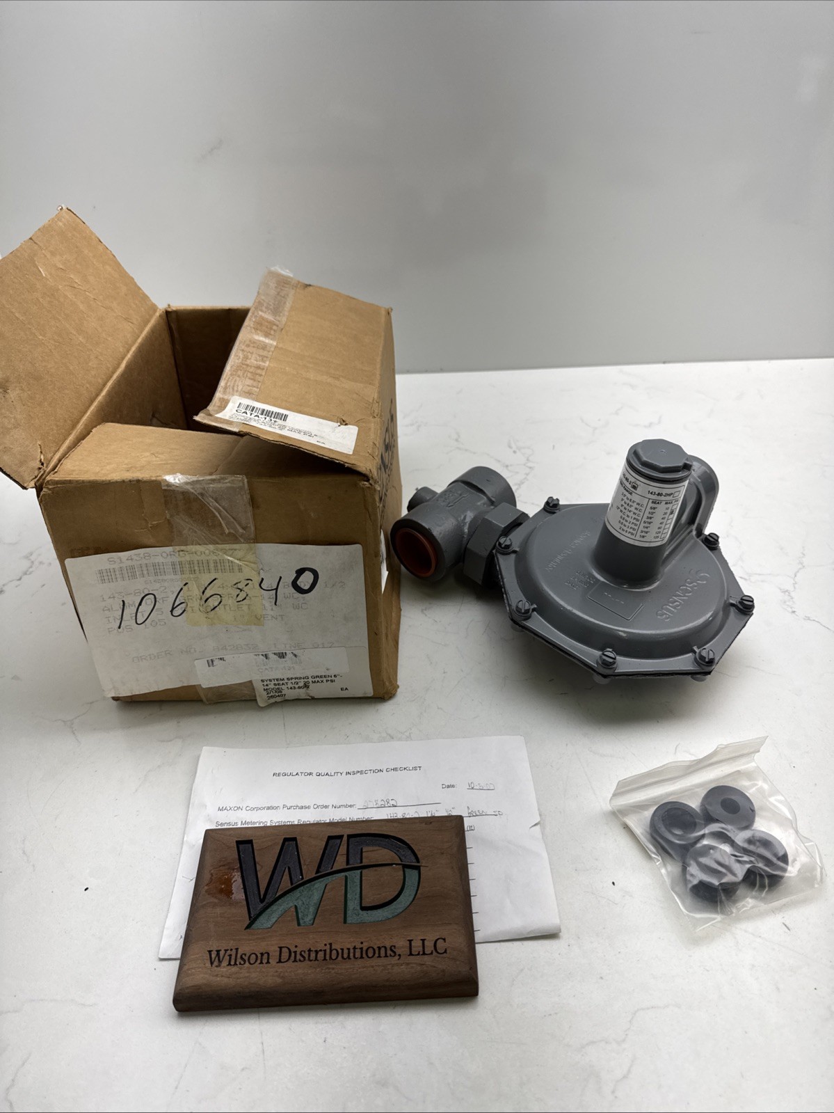 SENSUS 143-80-2HP 1.25” NPT 1 1/4” 6-14” WC 1/2” Seat Brand New