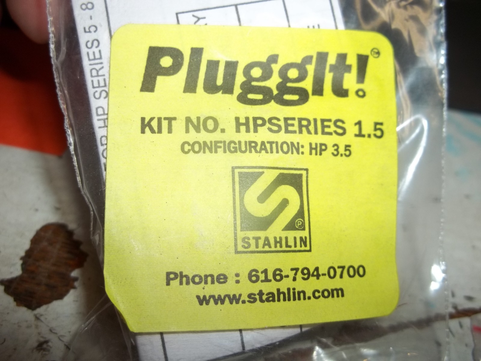 LOT OF3 STAHLIN PLUGGIT! KIT NO. HPSERIES 1.5 CONFIGURATION HP 3.5 (DR4D1)