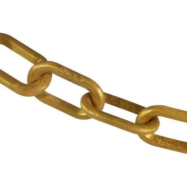 Mr. Chain 3″ x 25′ Gold Plastic Safety C
