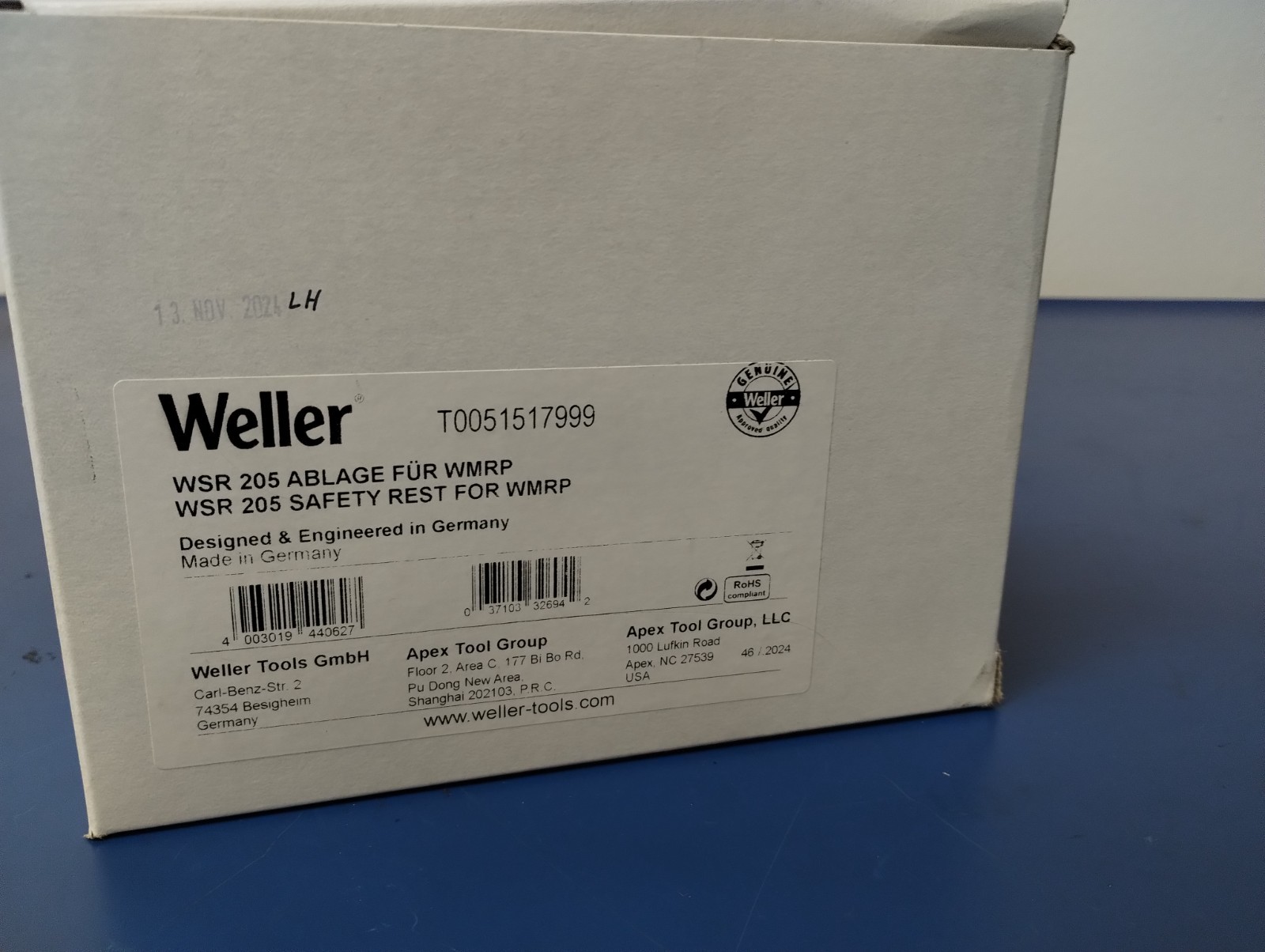 WELLER T0051517999 WSR 205 SAFETY REST FOR WMRP
