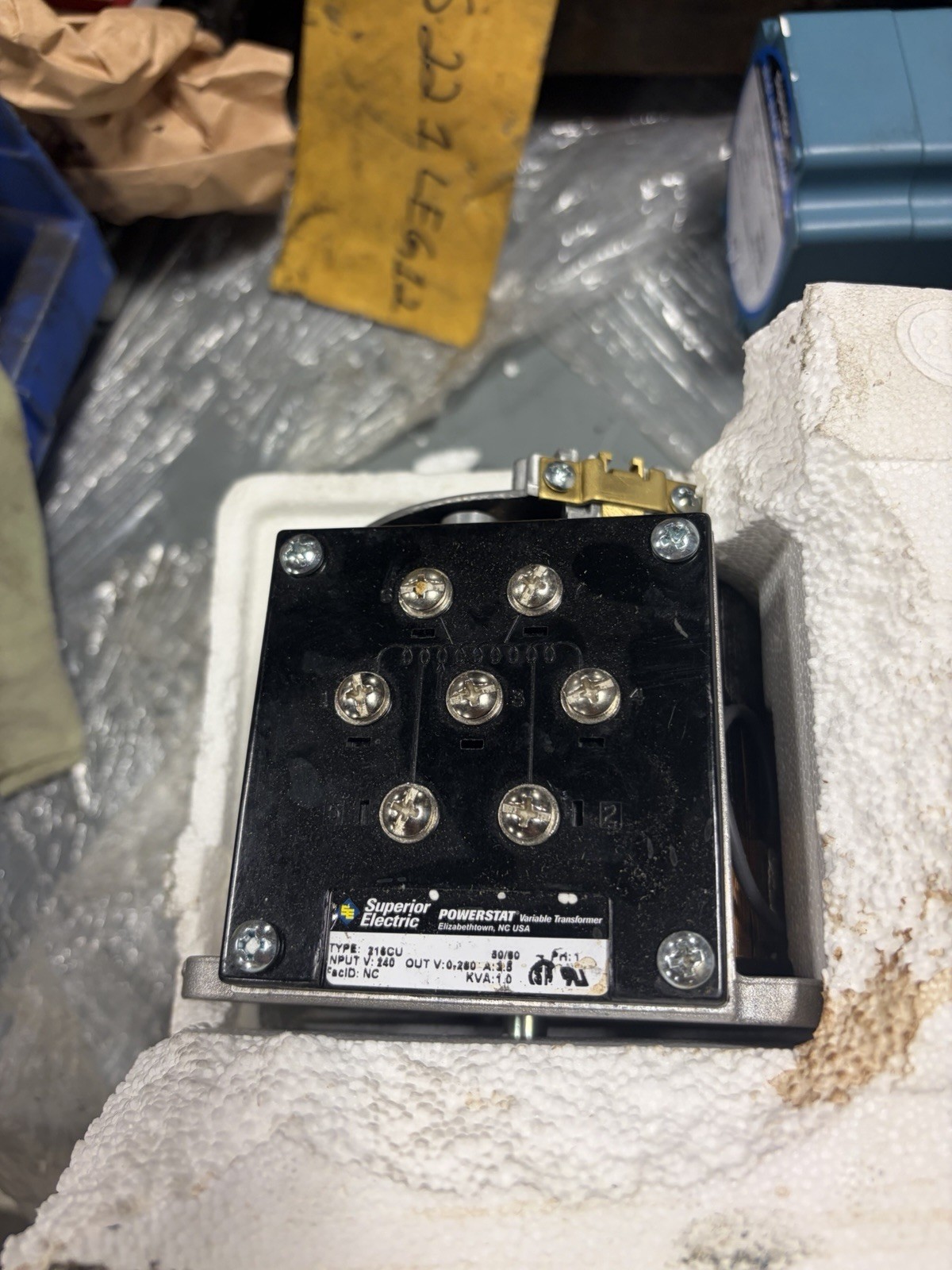 New SUPERIOR ELECTRIC Variable Transformer Powerstat 216CU