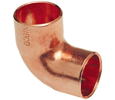 1/4″ Sweat Wrot Copper 90° Close Rough Reducing Elbow, Lead Free, Bagged
