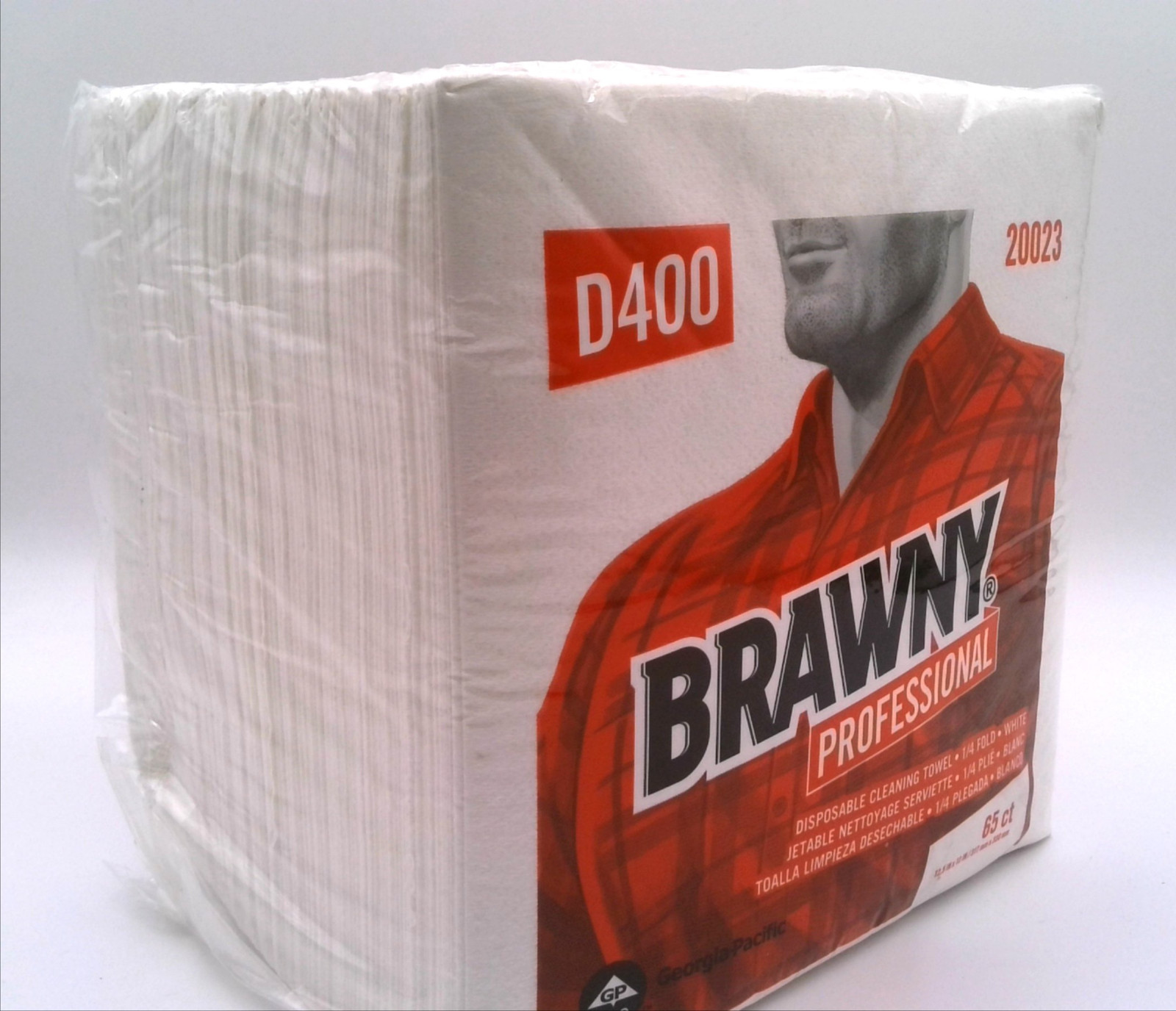 GEORGIA PACIFIC 20023 BRAWNY PRO DISPOSABLE CLEANING TOWELS 65CT