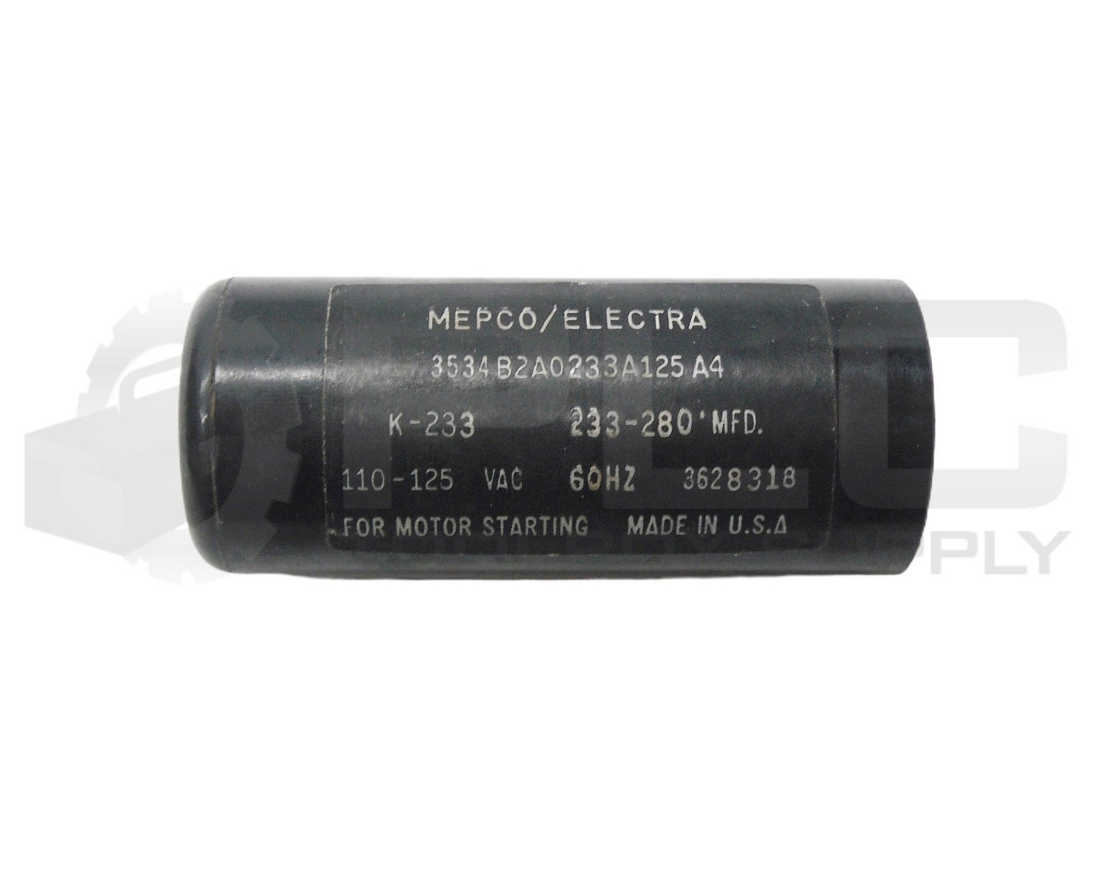 LOT OF 2 MEPCO ELECTRA 233-280 CAPACITOR