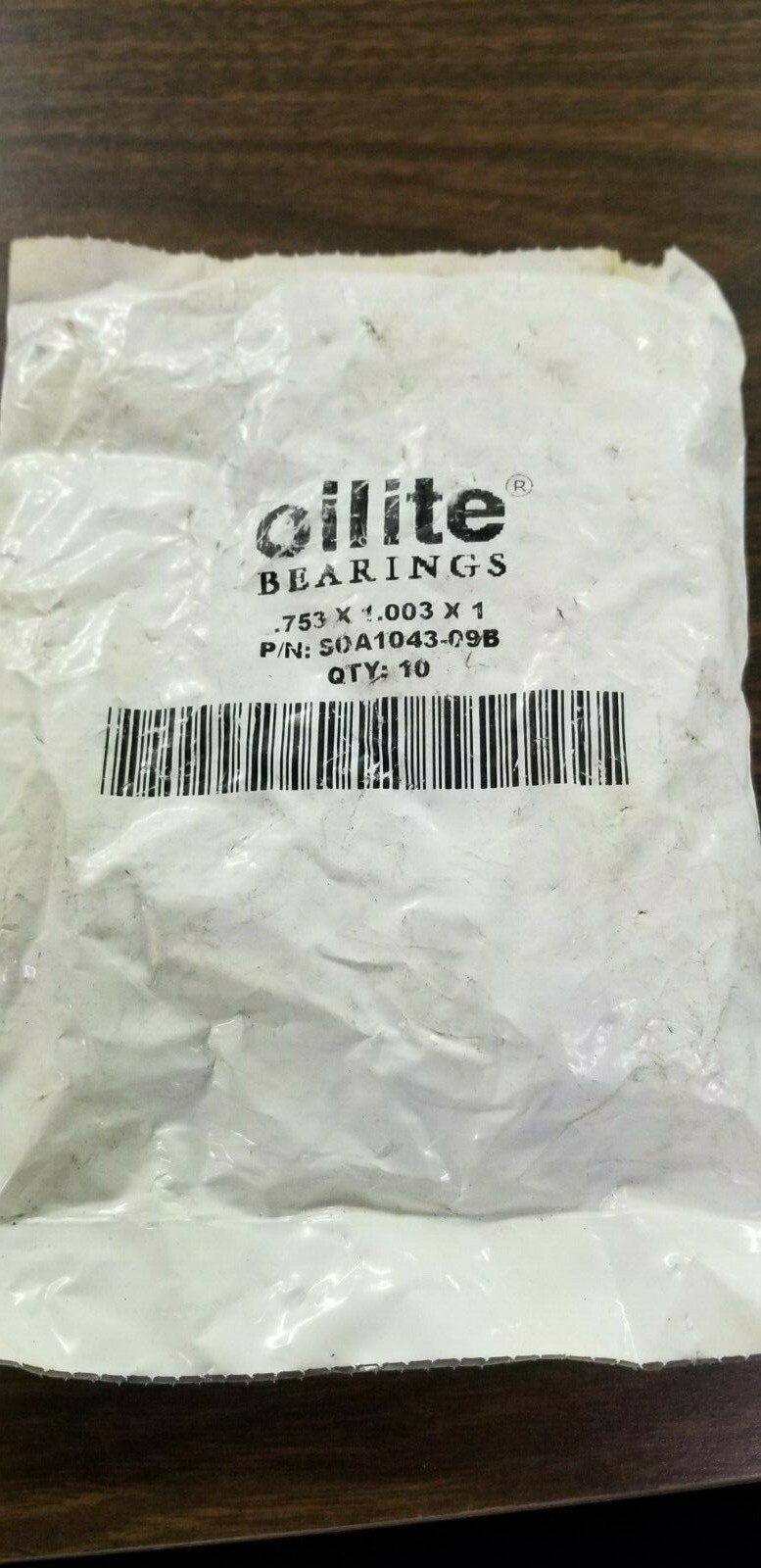 ( Pack of 10)– OILITE SOA1043-09B Sleeve Bearing 3/4″ ID x 1″ OD