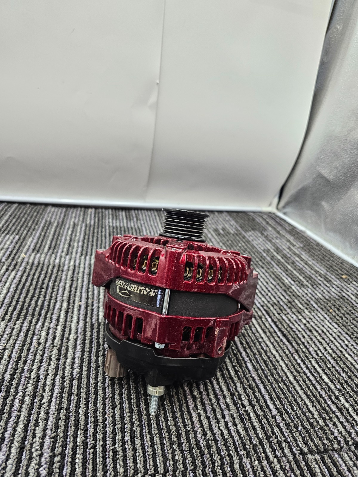 JS Alternators High Ouput Alternator Red Colored