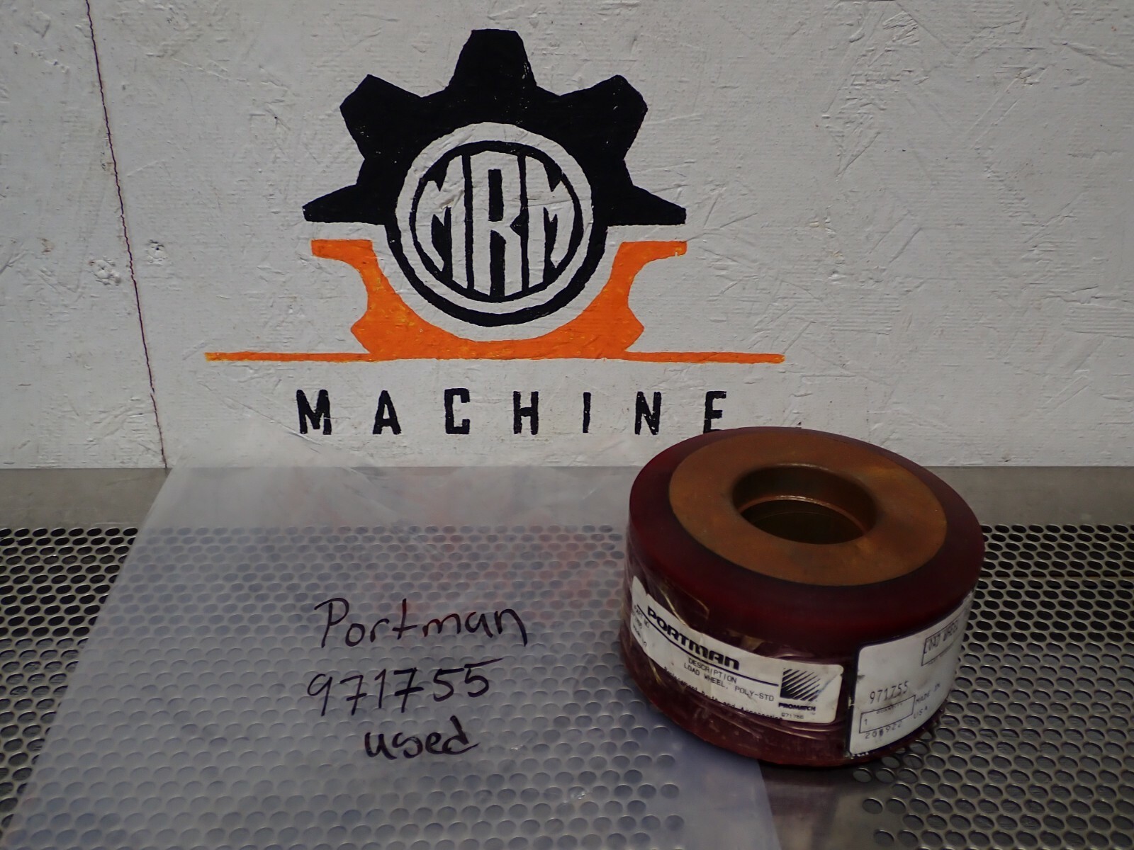 Portman 971755 Load Wheel Poly-Std Used With Warranty See All Pictures