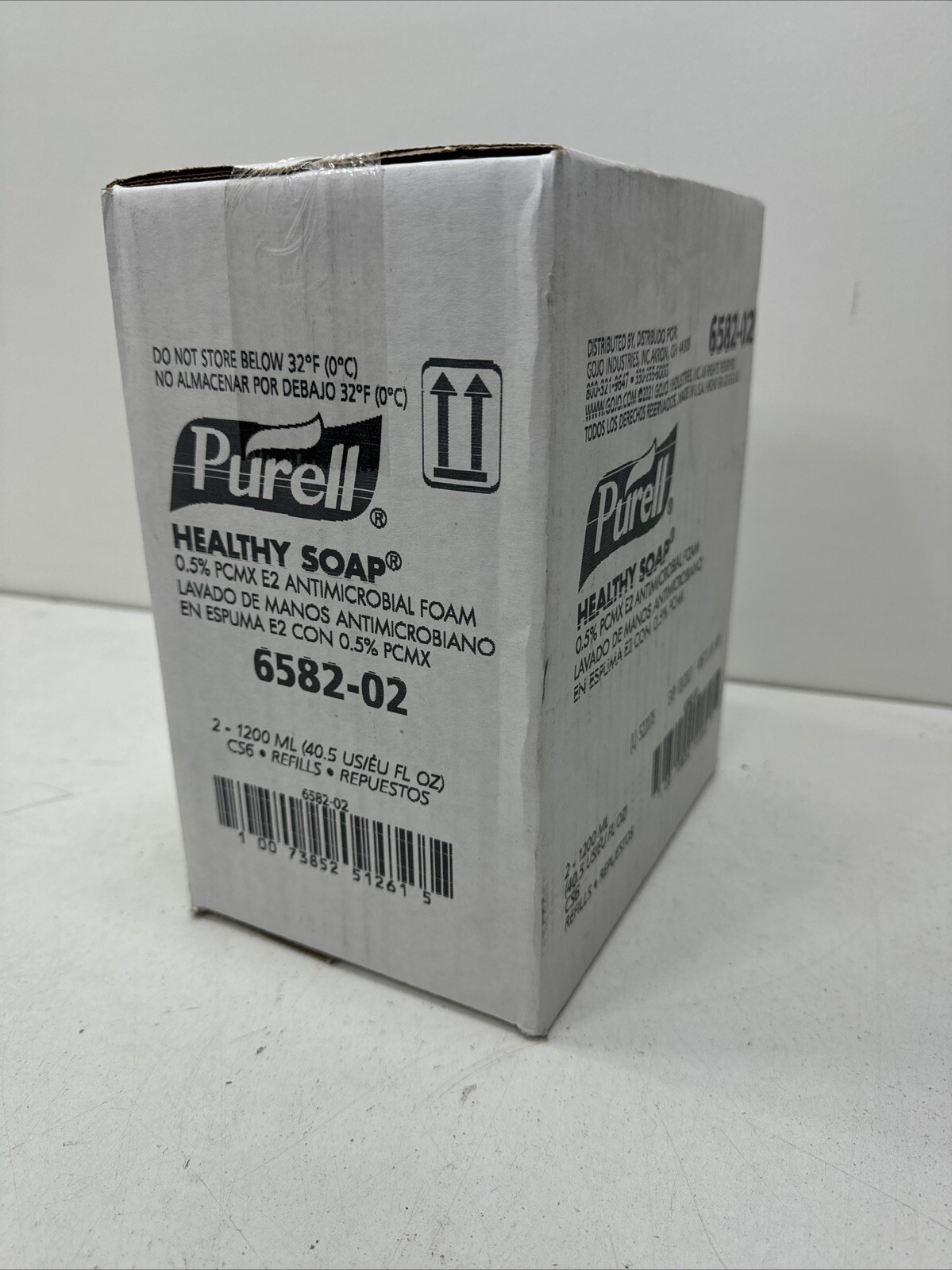 2/Pack Purell 6582-02 Antimicrobial Foam Healthy Soap w/ 1200 mL Dispenser
