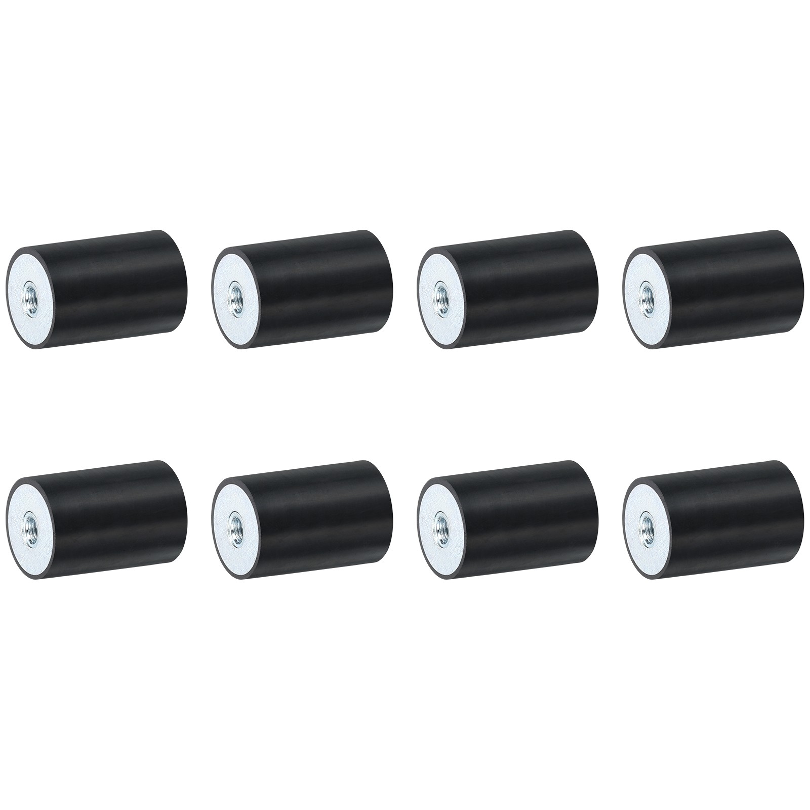 8Pcs 20 x 30mm M5 Thread Female Rubber Mounts, Silent Block Base Block