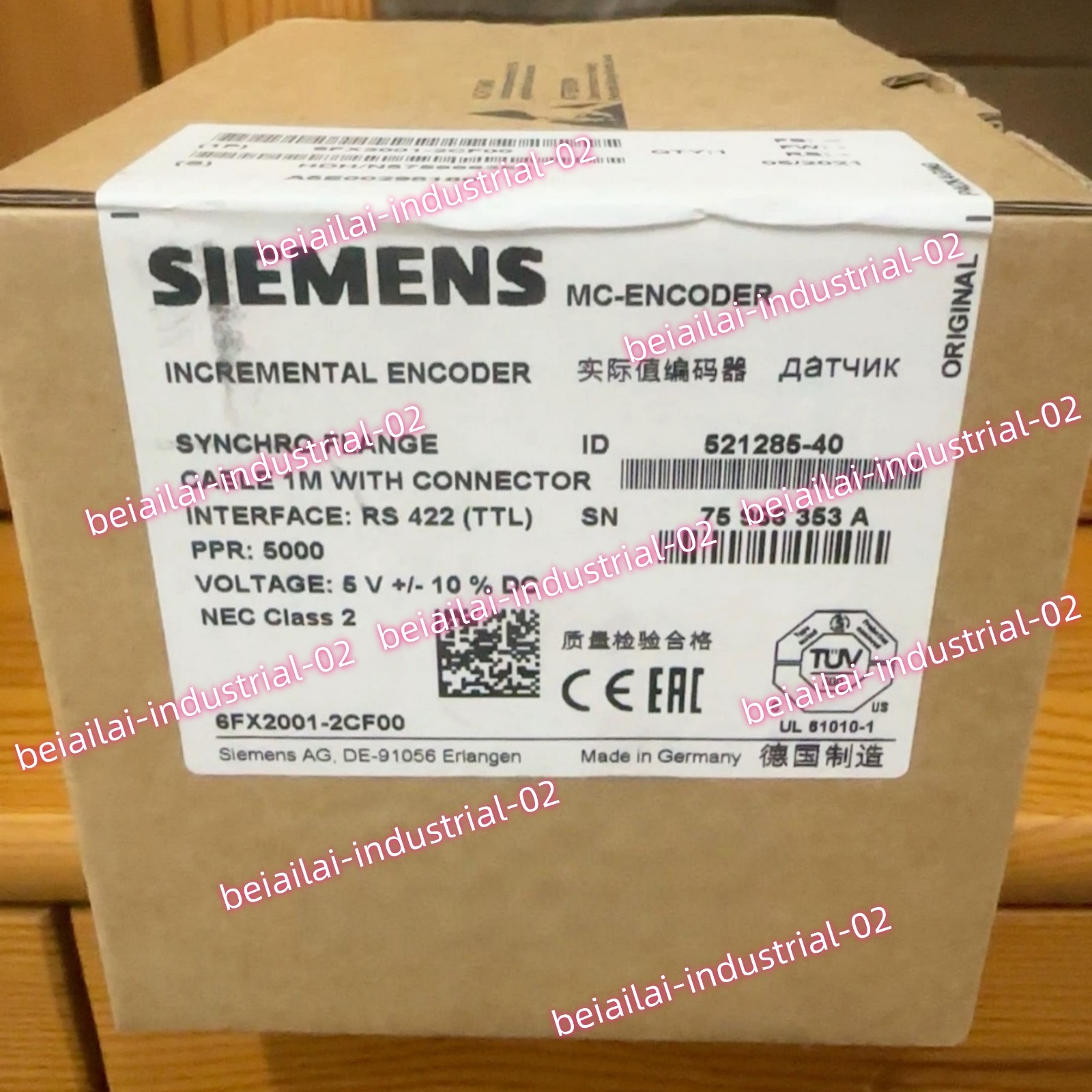 SIEMENS Actual Value Encoder 6FX2001-2CF00#1pcs new in box