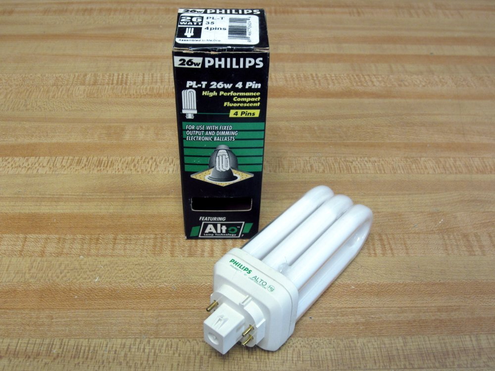 Philips PL-T26W/35/4P Triple Tube Compact Fluorescent Lamp PLT26W354P