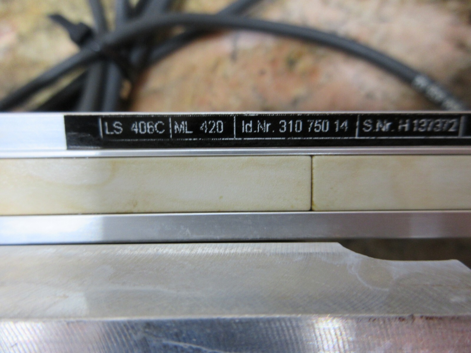 HEIDENHAIN LINEAR SCALE ENCODER LS406C ML 420 MM ID NR 310 750 14 EACH 1