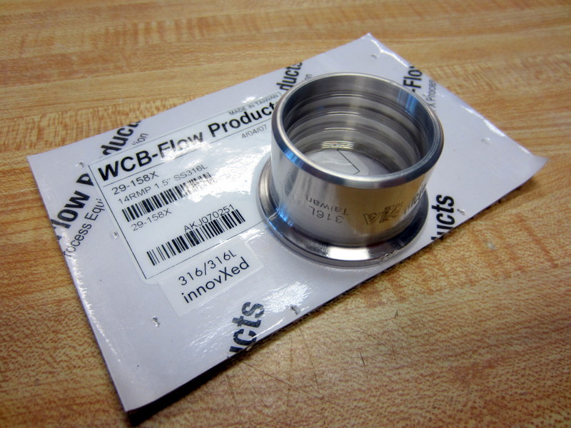 WCB 29-158X Flow Products 14RMP 1.5 Inch SS316L AKJ070251 29158X