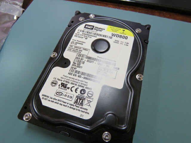 WESTERN DIGITAL WD800JD Qty of 1 per Lot HDD 80GB; WD800JD-75MSA1; DCM: DSBAYTJ