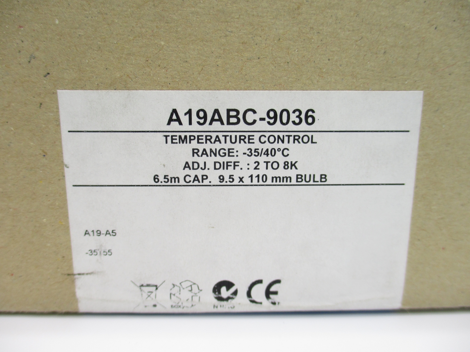 JOHNSON CONTROLS A19ABC-9036 NSMP