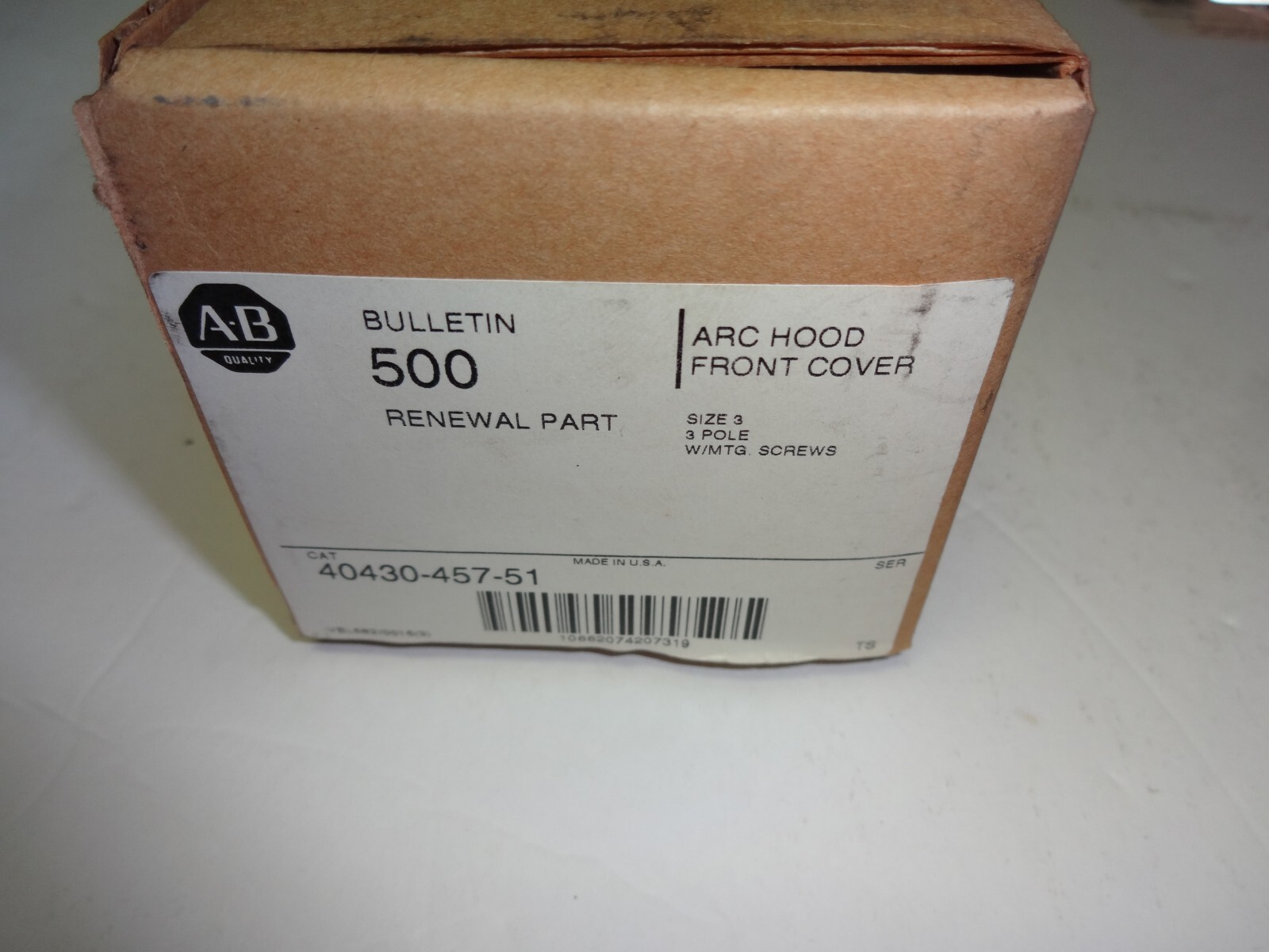 Allen Bradley 40430-457-51 Arc Hood Front Cover New 10662074207319