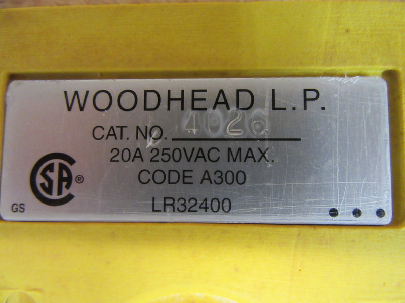 Molex Woodhead LR32400 Vertical Switch Protector Cover Only