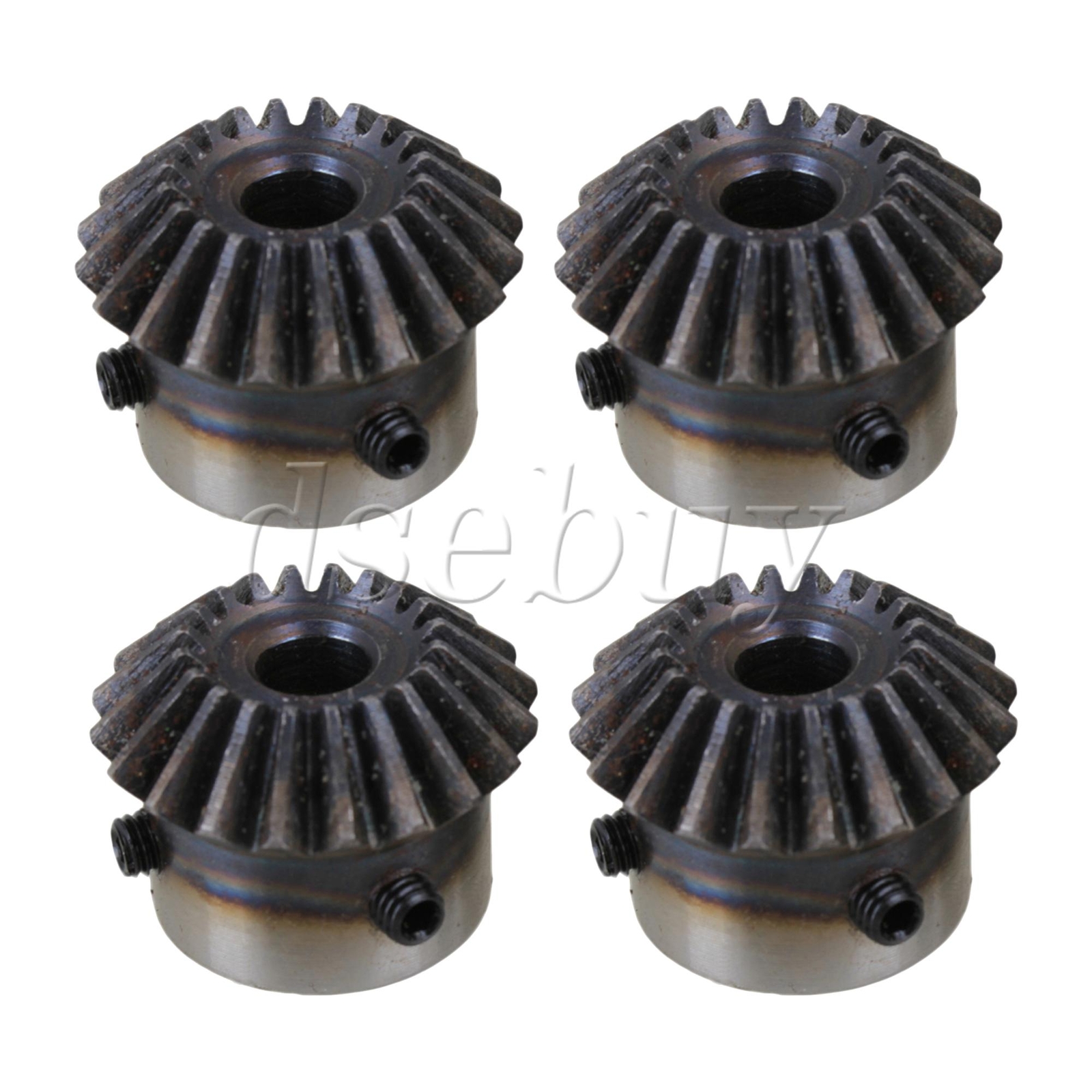 4 Pieces 20 Teeth 1.5 Module Top Screws Tapered Bevel Gear Wheel 8mm Bore