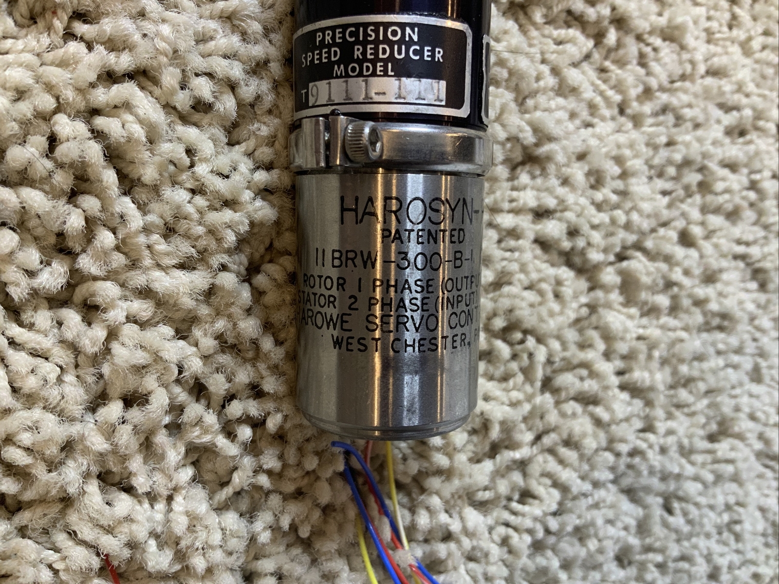 HAROSYN-RW 11BRW-300-B-1 250HZ Rotor Stator Harowe Servo Controls +Speed Reducer