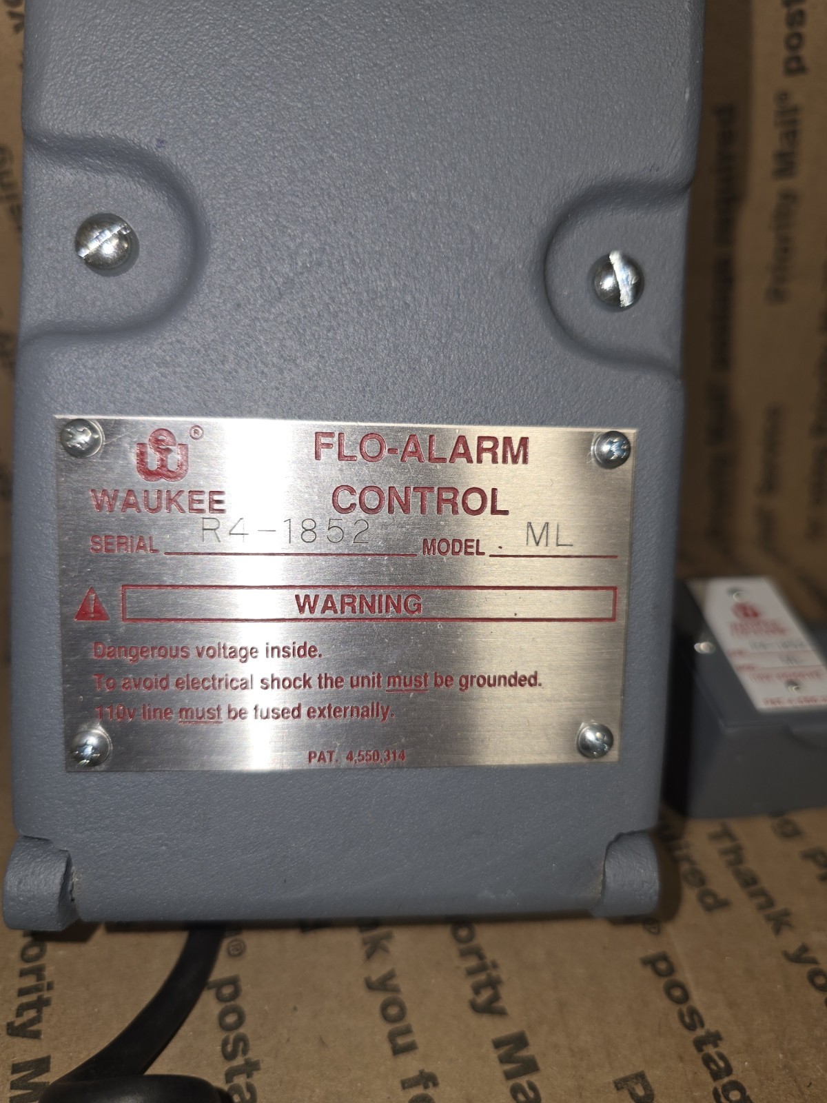 NOS WAUKEE ML FLO-ALARM CONTROL FREE SHIPPING!