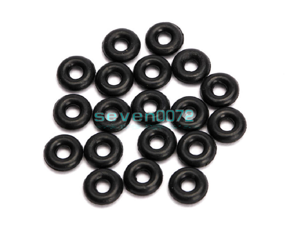 New 20PCS Black Rubber Oil Seal O Rings Gaskets Washers 5mm x 2mm x 1.5mm