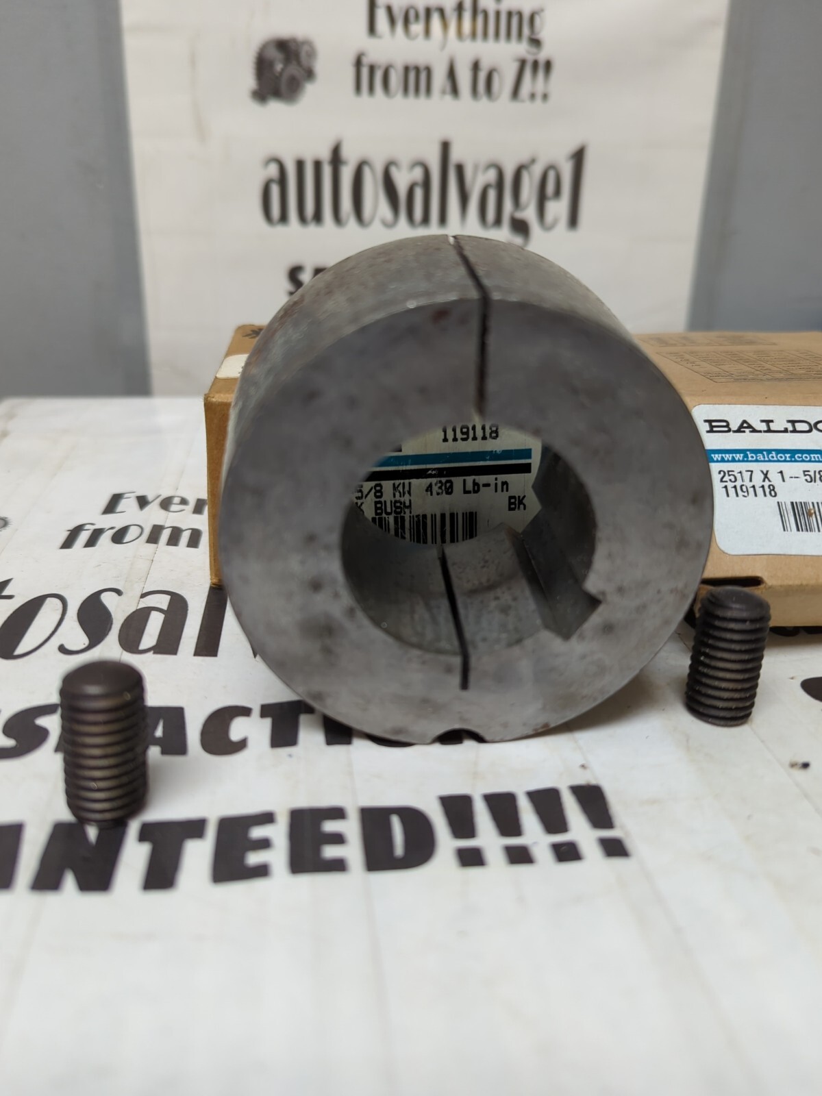 BALDOR DODGE,119118 2517X1-5/8-KW,TAPER-LOCK BUSHINGS LOT OF 2 NOS
