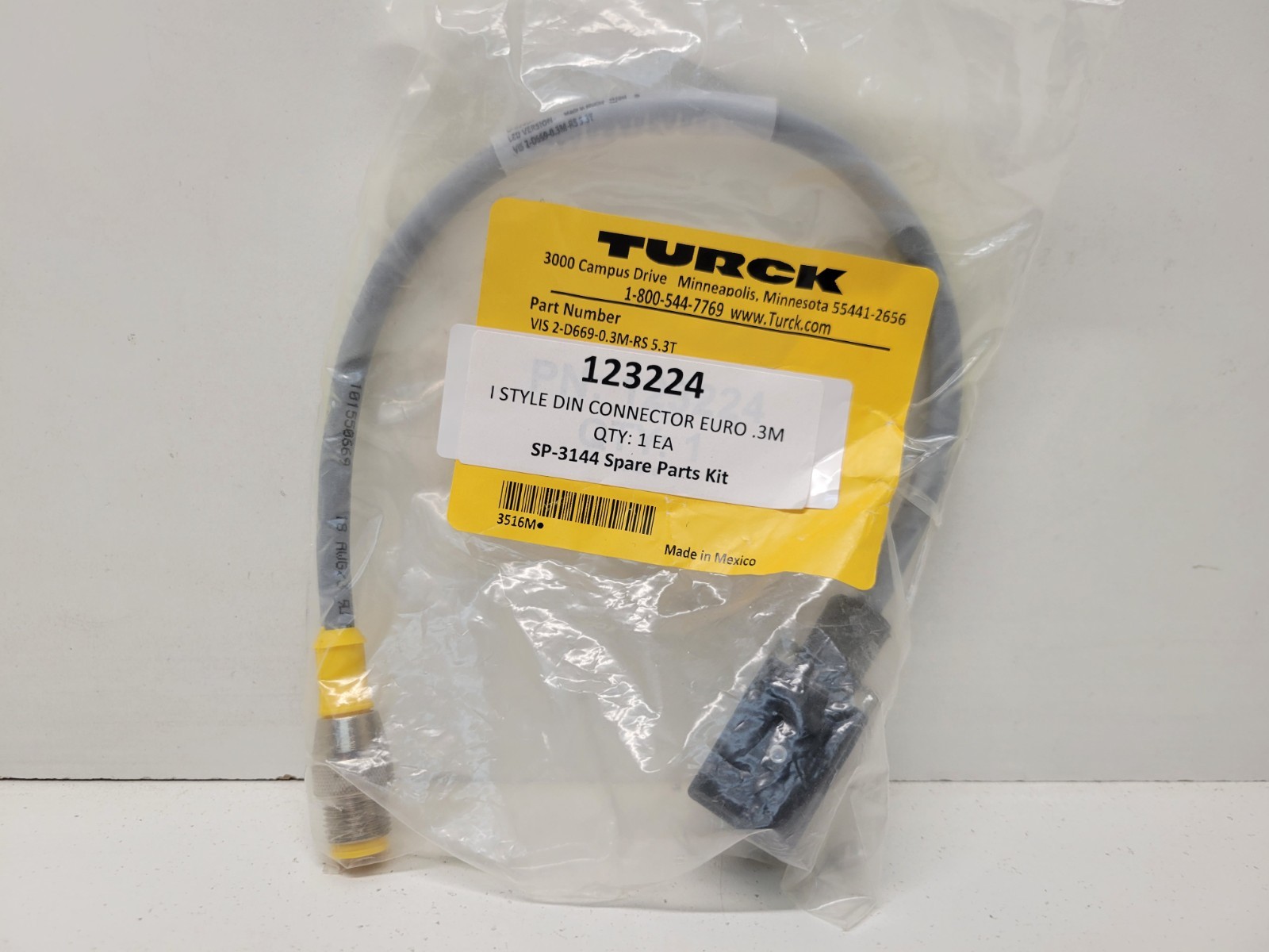 NEW IN BAG! TURCK CORDSET VIS2-D669-0.3M-RS5.3T