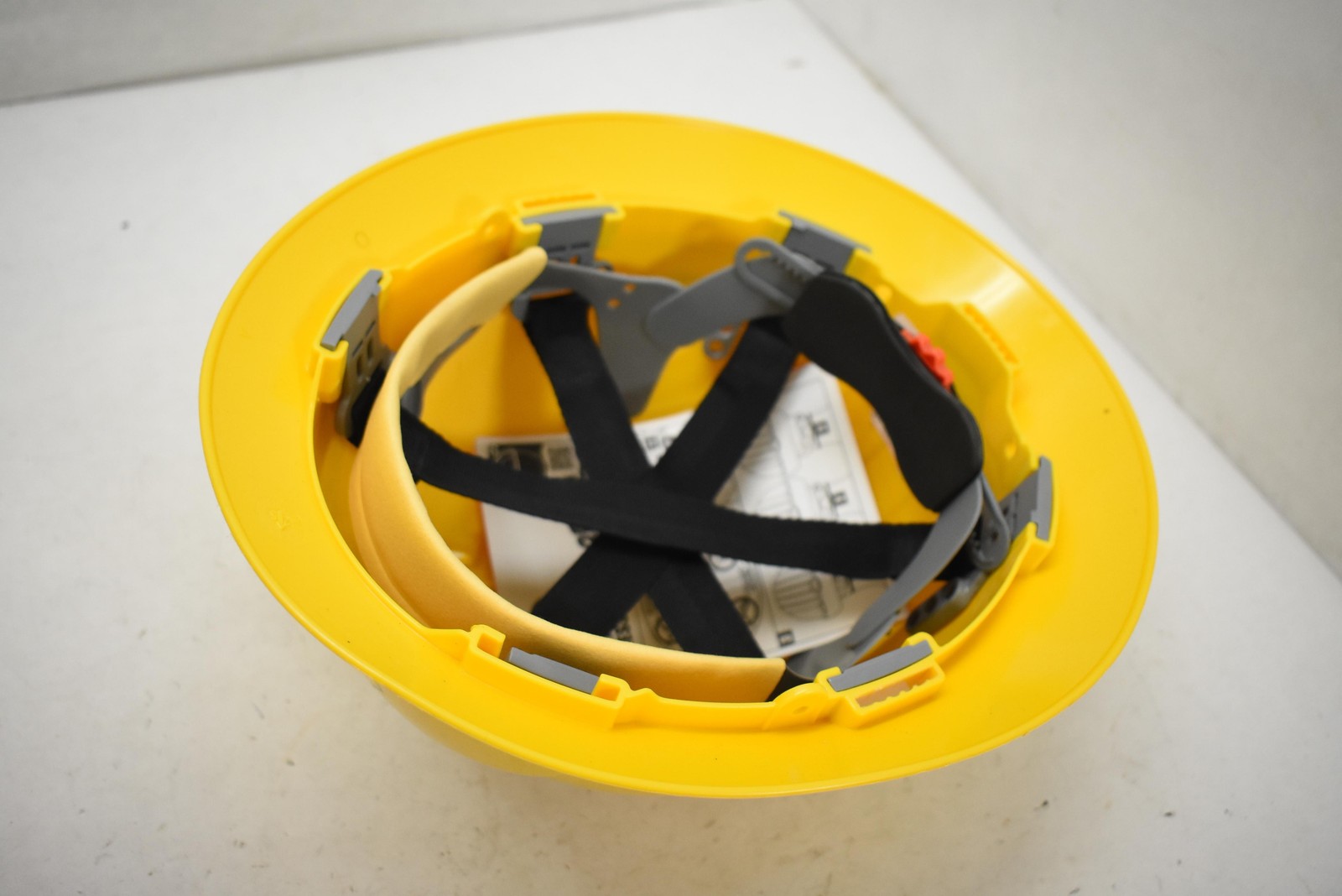 JSP EV6161V Full Brim Vented Hard Hat Helmet Yellow Made in UK Adjustable PPE