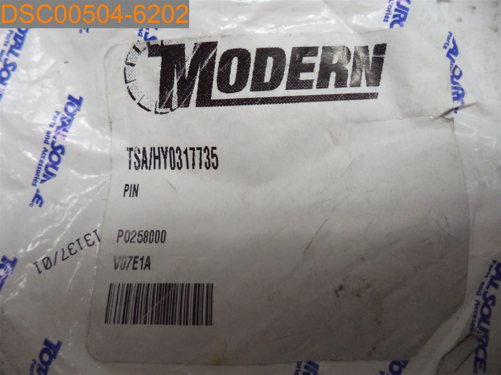 Modern TSA/HY0317735 P0258000 V07E1A 13137/01 Part PIN