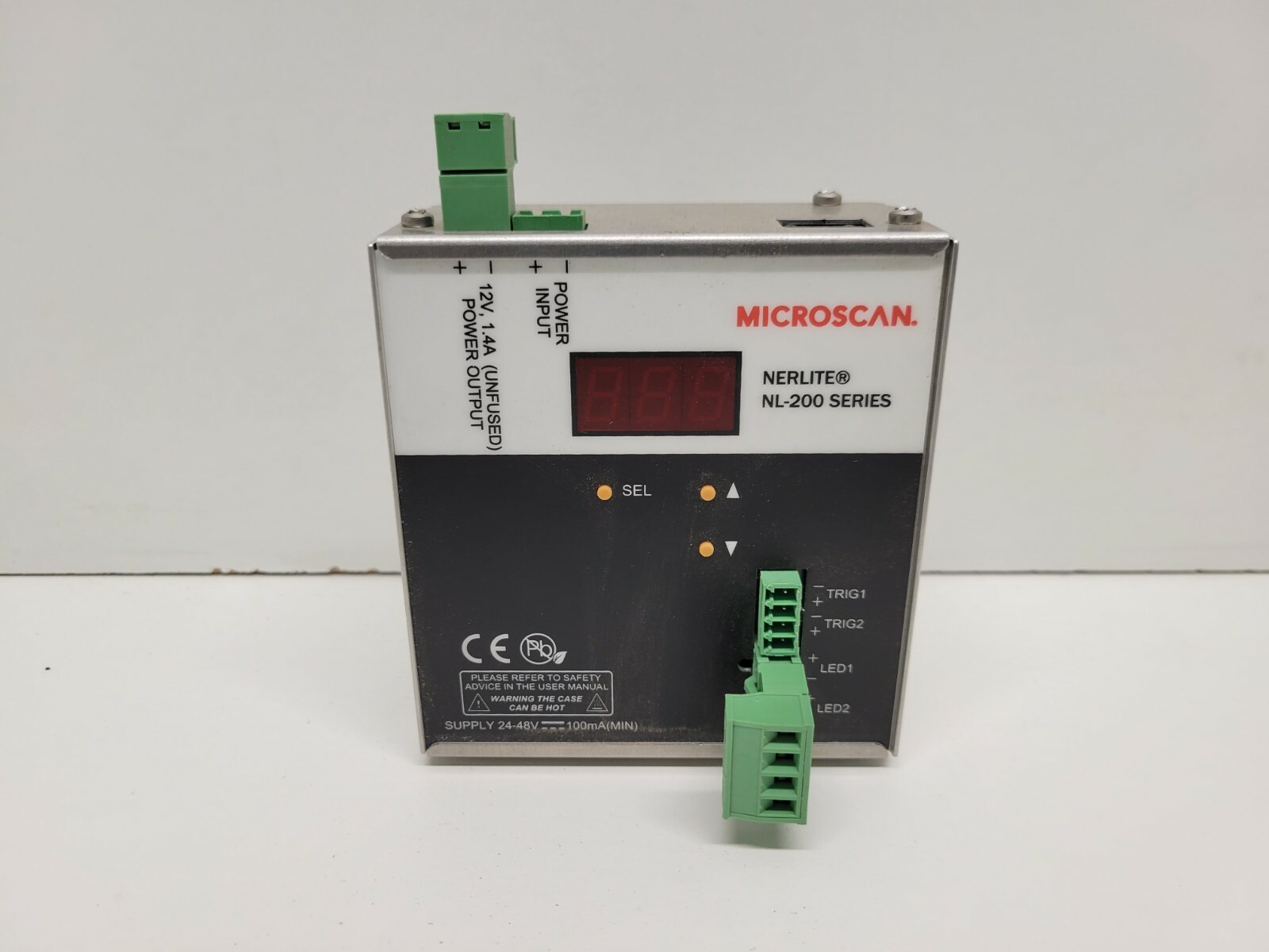 GOOD USED! MICROSCAN NERLITE 24-48V INFRARED ILLUMINATOR POWER SUPPLY NL-200