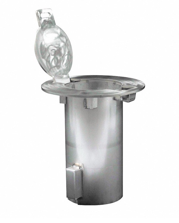 Calpipe ESR050 Bollard Embedment Sleeve, Stainless Steel, 6 in O.D., 5 in I.D.