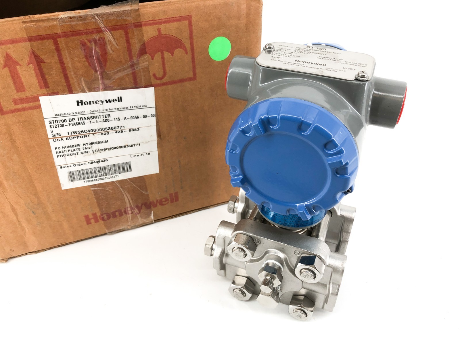 New Honeywell STD730-E1AS6AS-1-A-AD0-11S-A-00A6-00-0000 Pressure Transmitter