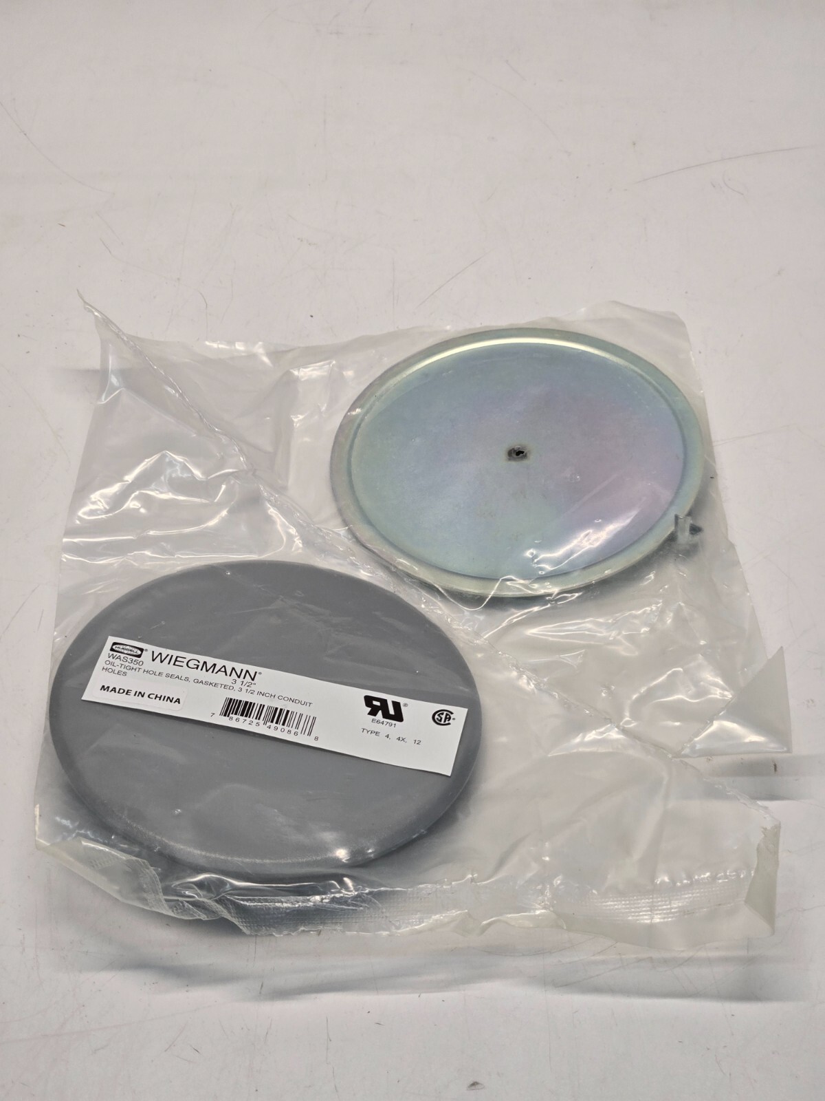 Wiegmann Was350 Hole Seal, 3.50 In Hole Dia.,Steel NEW IN PACKAGE d9