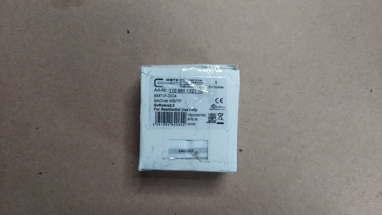 New Metz BMT-F-DO4 110-886-1321-70 BACnet MS/TP I/O Module Expander
