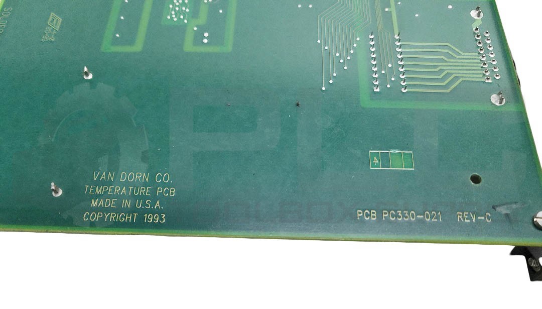 VAN DORN ASSY 330021 REV C TEMPERATURE PCB BOARD CARD, PC330-021