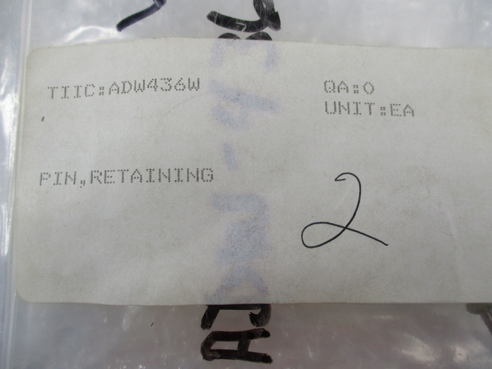 INDUSTRIAL SPARE ADW436W PIN QTY OF 2 NSNP